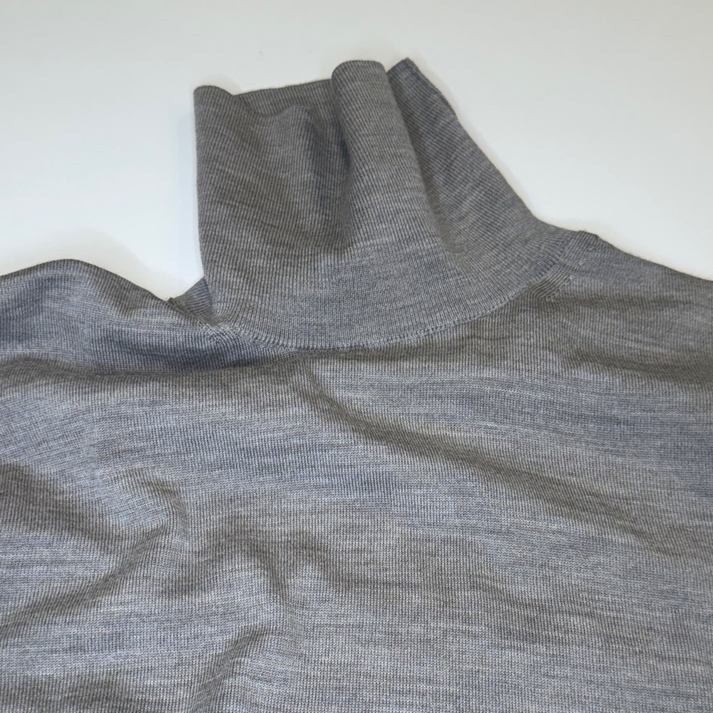 Gray Turtleneck Sweater for Men